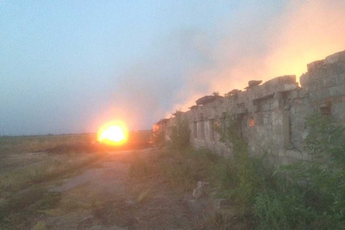 Полиция заинтересовалась крупным пожаром на ферме под Харьковом (фото)