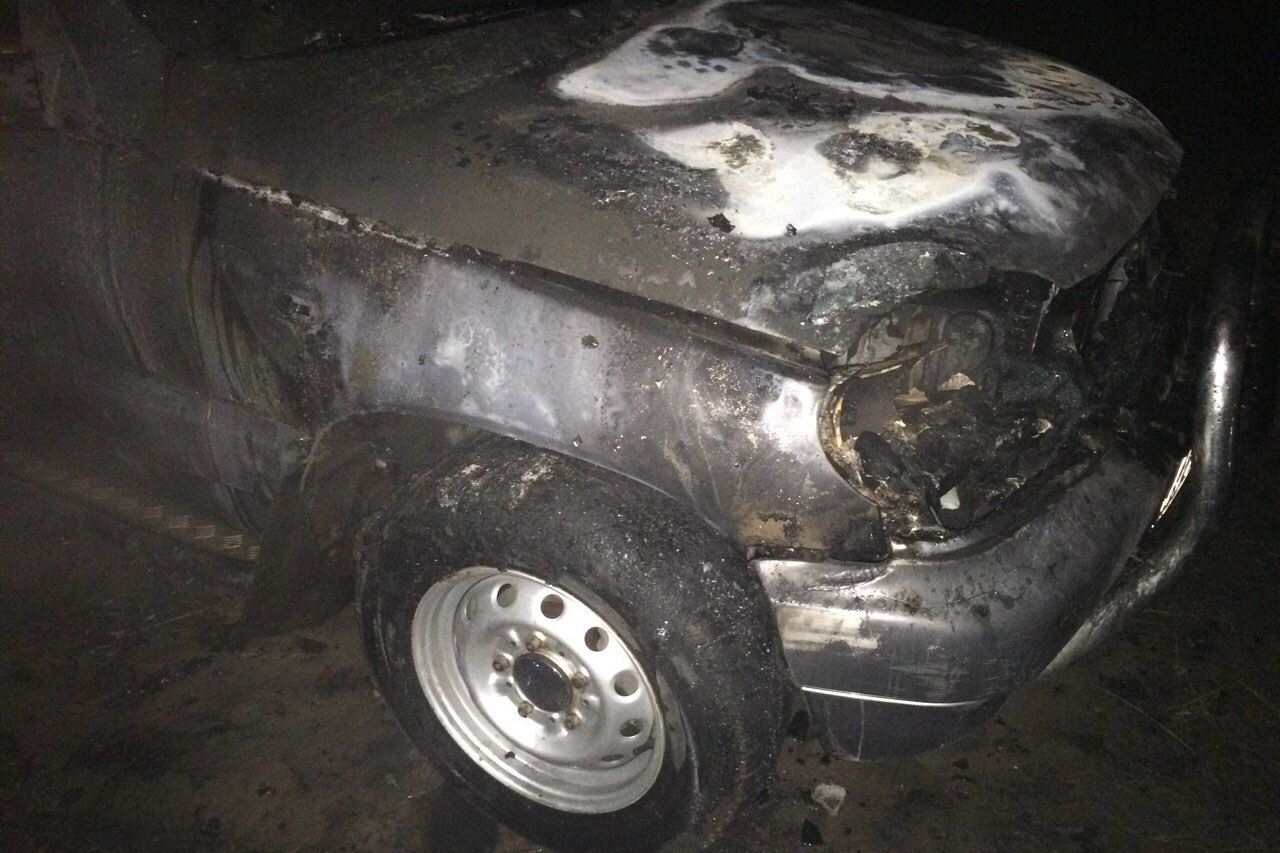На Московском проспекте сгорел автомобиль (фото)