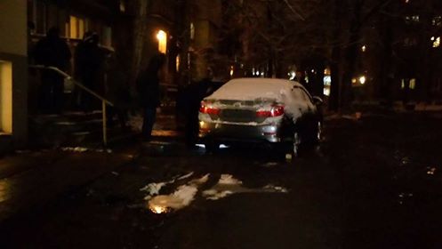 В Харькове подорвали автомобиль полицейского (фото, видео, обновлено)