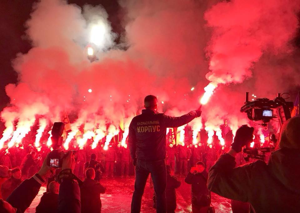 Факельное шествие в Харькове. Фото, видео