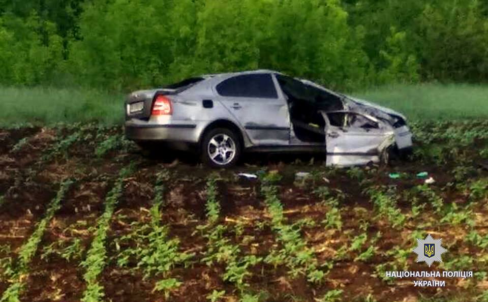 Под Харьковом машина вылетела с дороги, водитель погиб (фото)