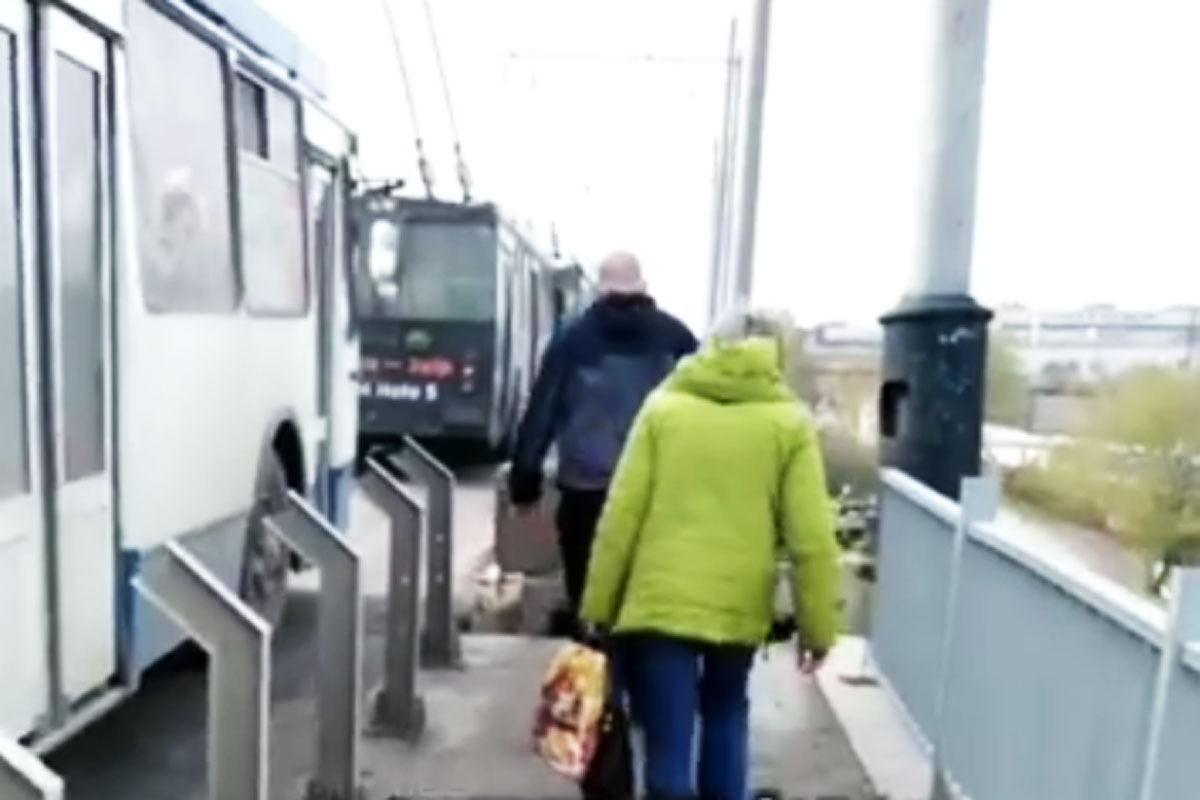 В Харькове остановились троллейбусы (видео)