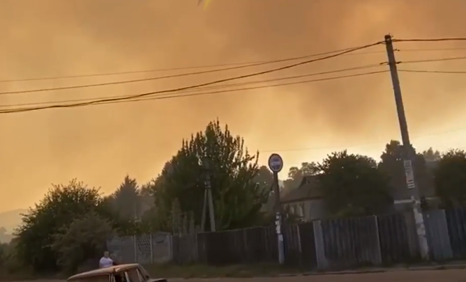 Село в огне: в Харьковской области - еще один масштабный лесной пожар (видео)