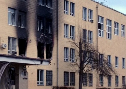 В Харькове обстреляли корпус университета Каразина