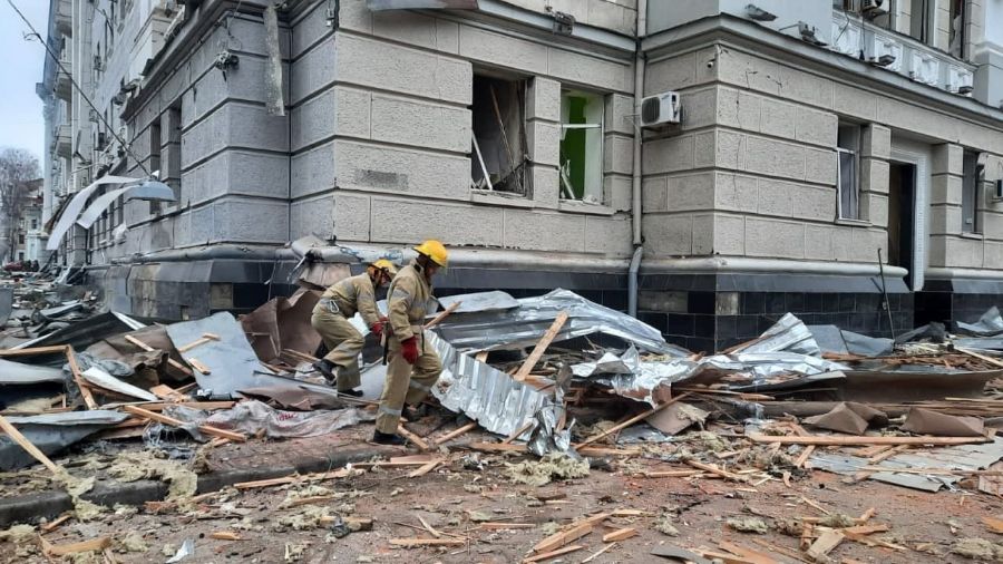 В Харькове войска РФ разбомбили здания, пережившие войну с Гитлером