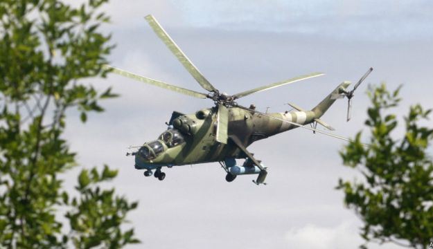 Дергачевскую громаду обстреляли с боевых вертолетов