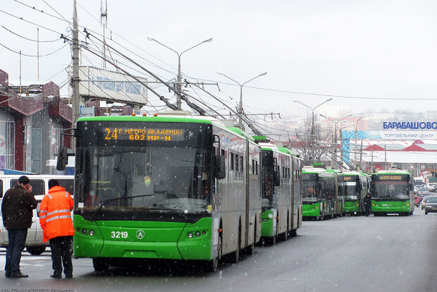 В районе метро "Барабашова" не ходят троллейбусы