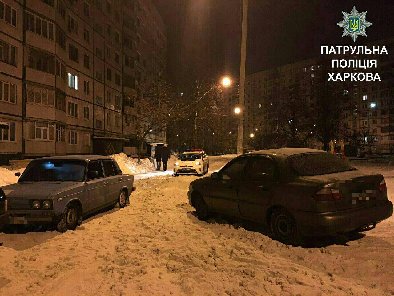 Пьяный водитель не смог выехать со двора (фото)