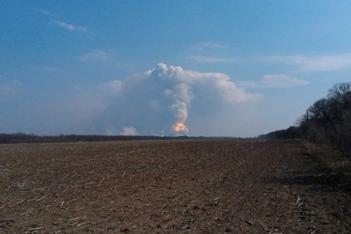 Пожар в Балаклее погасили - Минобороны