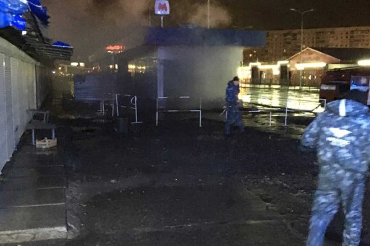 В переходе харьковского метро произошел пожар