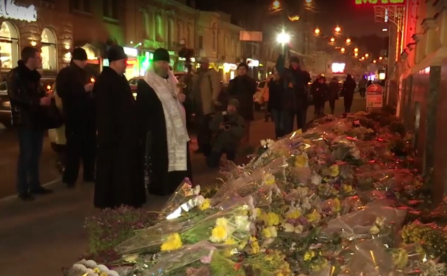 ДТП на Сумской: на месте трагедии провели панихиду (фото, видео)