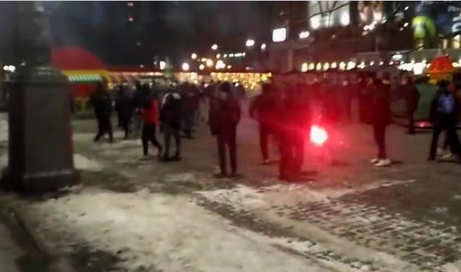 В центре Харькова произошла массовая драка (фото, видео)