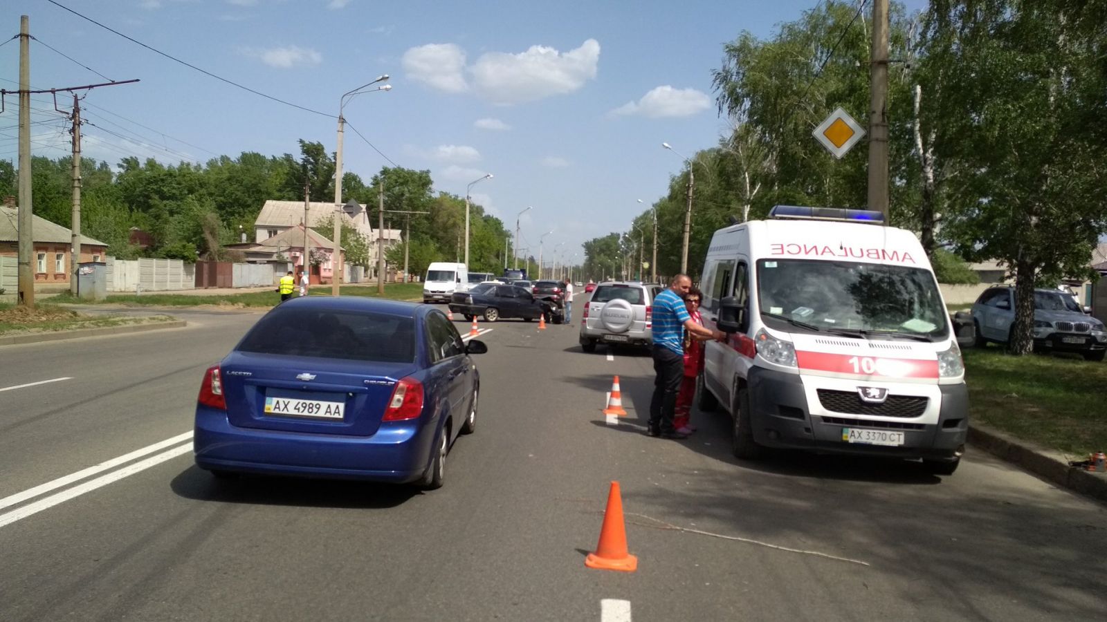 В Харькове скорая попала в аварию (фото)