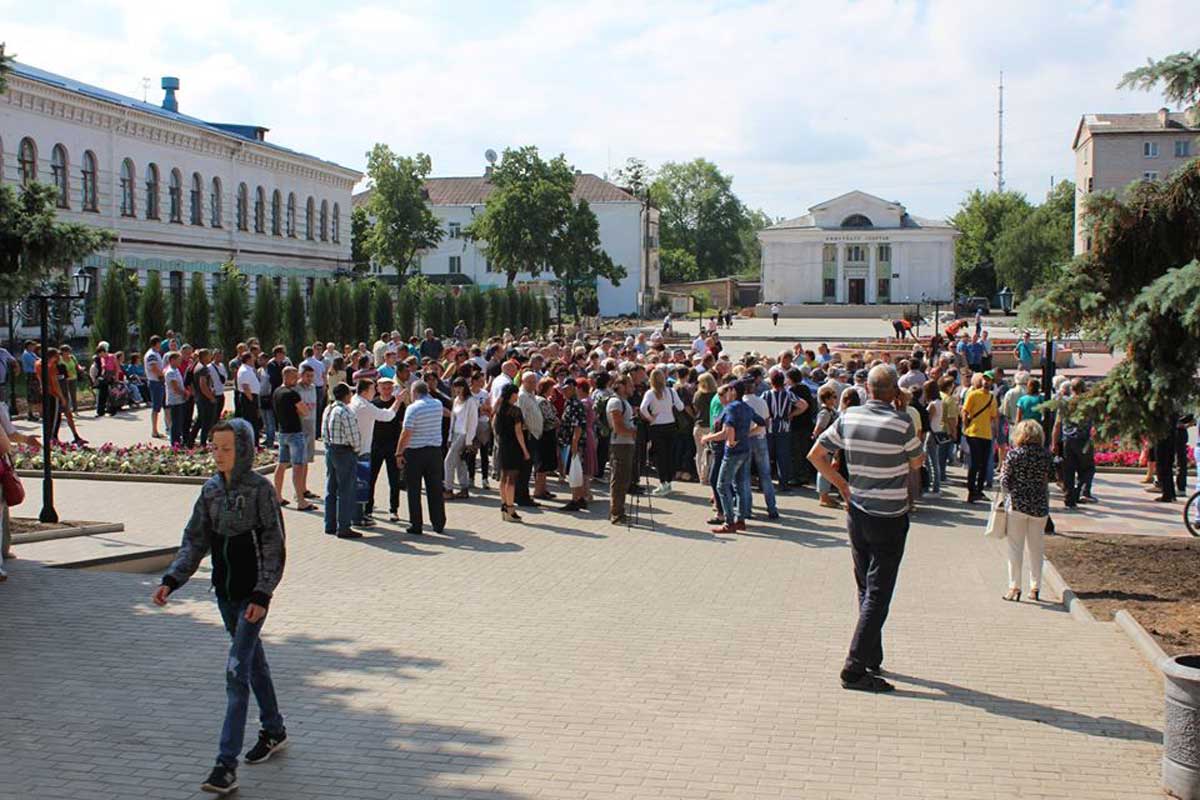 Под Харьковом - акция протеста