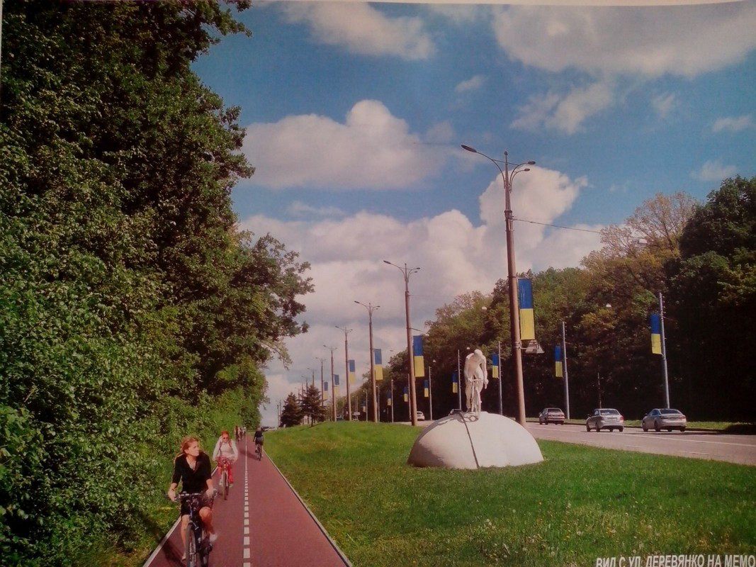 Харьковчане просят расширить велодорожку