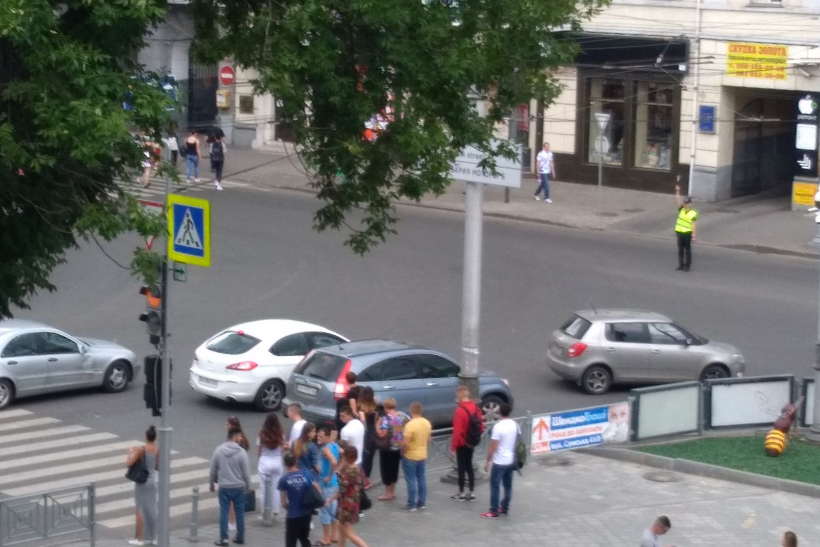 В Харькове на оживленном перекрестке не работают светофоры