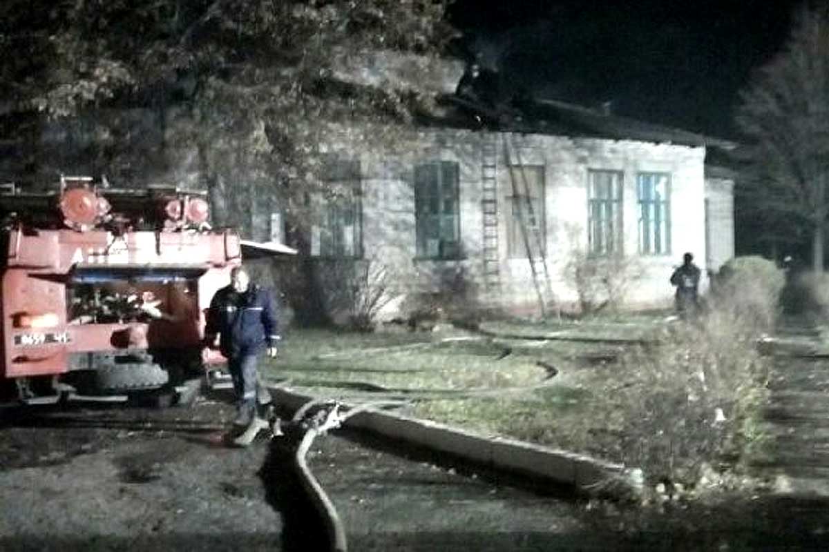 В Харькове горела больница