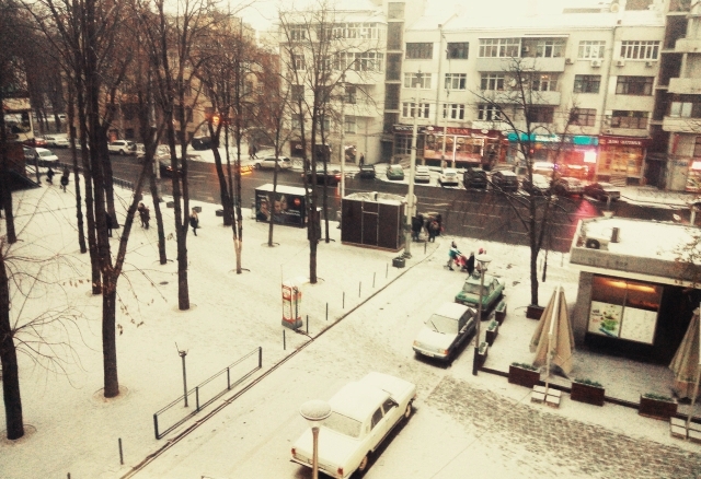 В Харькове - снег (фото)