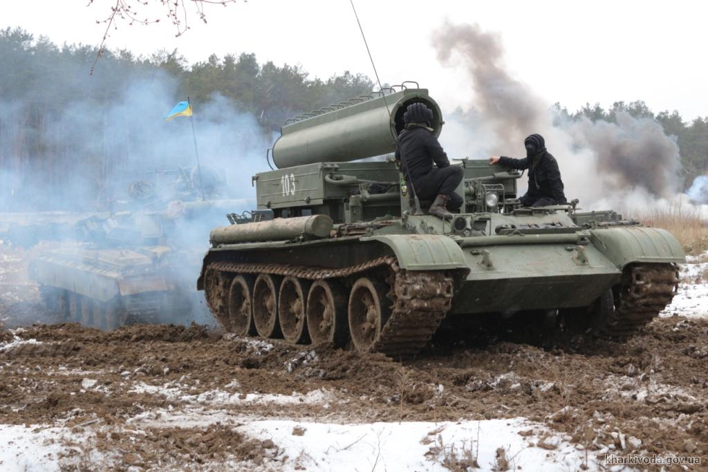 Под Харьковом провели военные учения (фото)