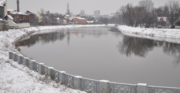 В Харькове - мокрый снег