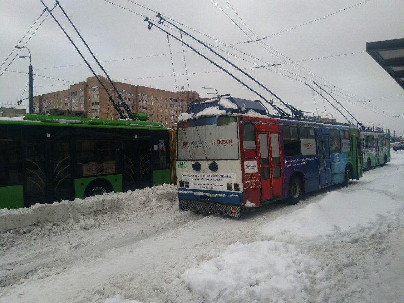 Где в Харькове стоял транспорт