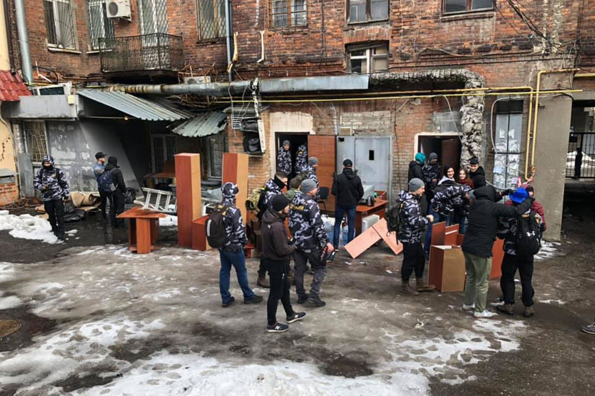 Акцию Нацкорпуса в центре Харькова расследует полиция (фото)