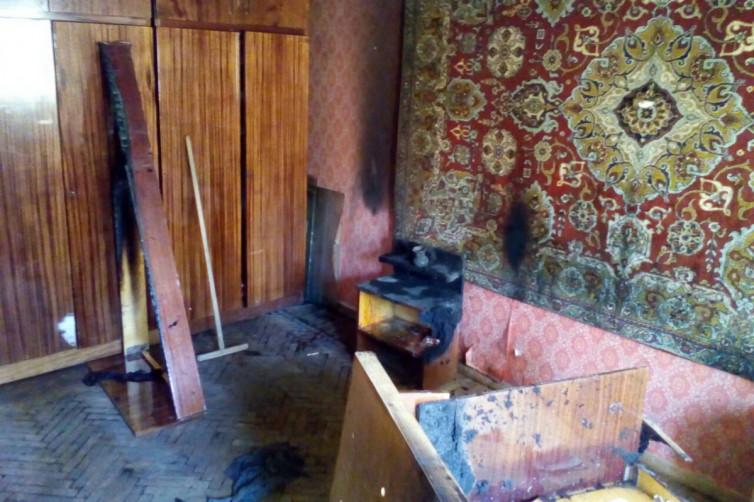 В Харькове горела пятиэтажка