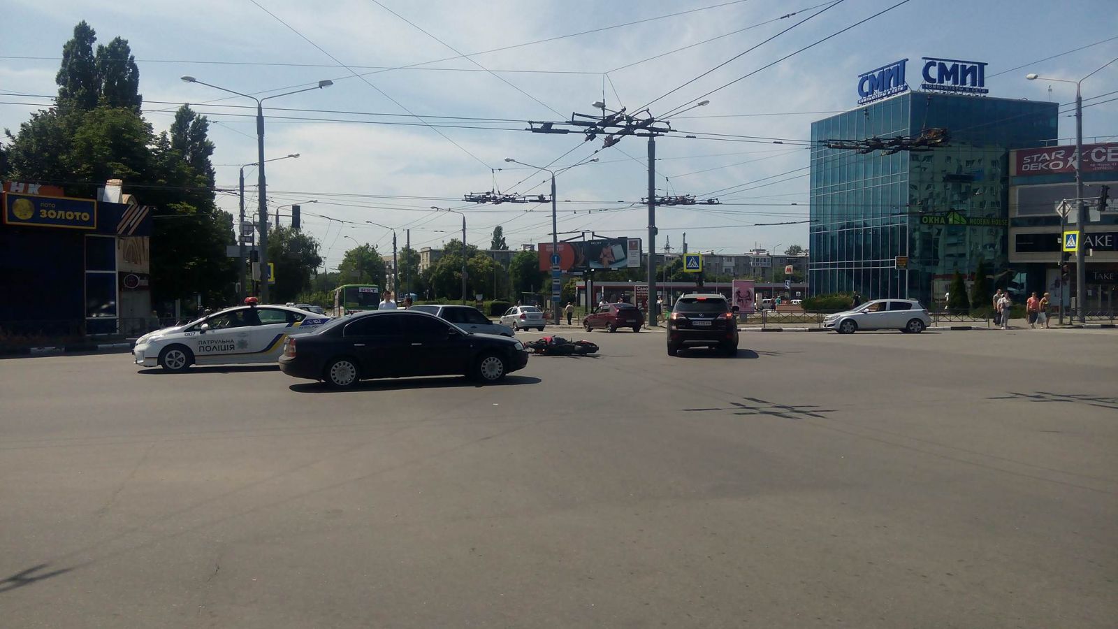 ДТП в Харькове: сбит мотоциклист (фото)