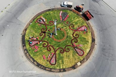 В Харькове - новая креативная клумба (фото)