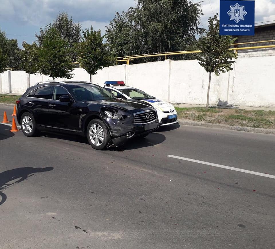 В Харькове столкнулись Infinfi и Daewoo (фото)