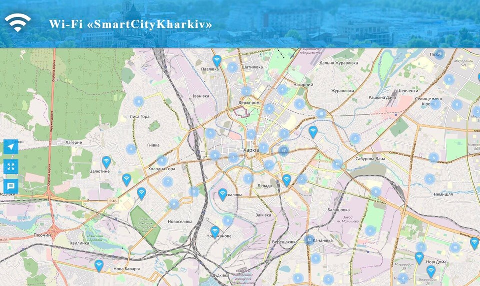 Кернес презентовал карту бесплатного интернета