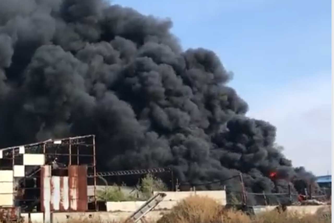 В Васищево - крупный пожар (фото, видео)
