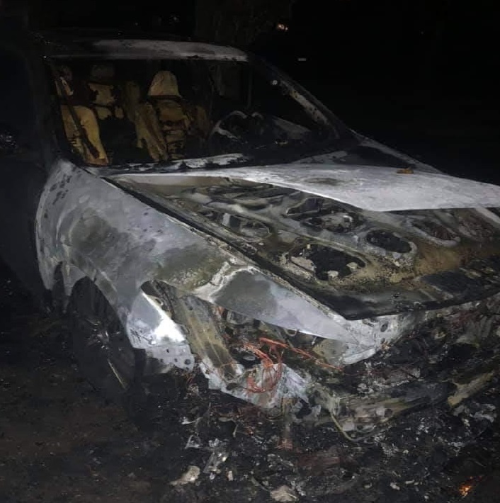В Первомайском сгорела машина (фото)