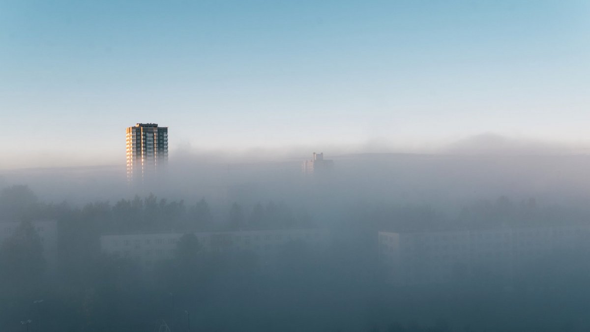 Харьков погрузился в туман