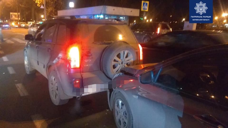 На Московском произошла тройная авария