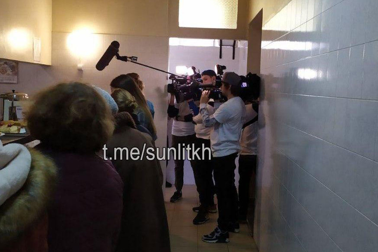 В крупном харьковском вузе идут съемки 