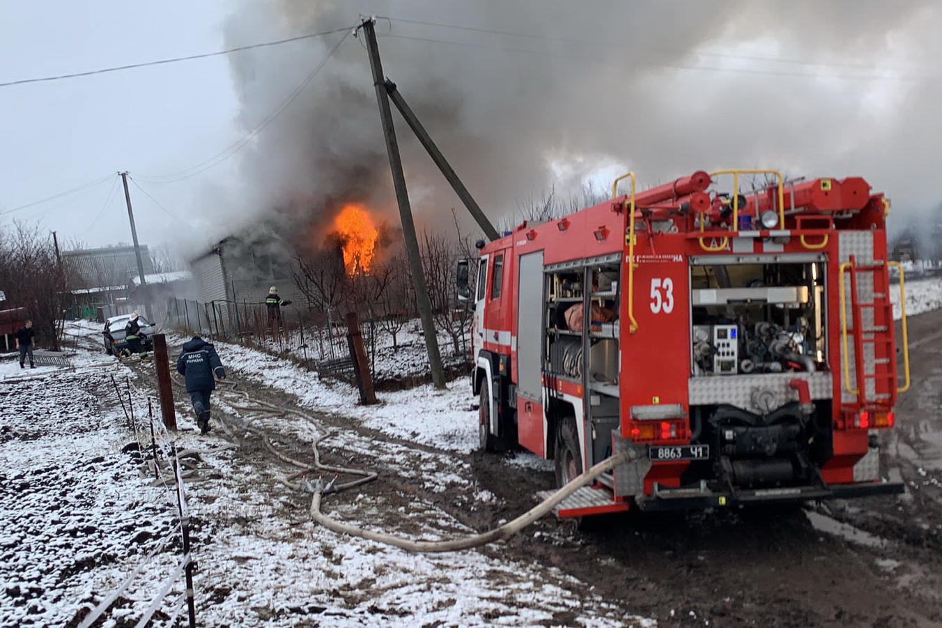 Под Харьковом сгорела дача