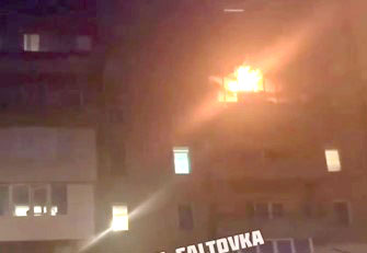 В Харькове горела многоэтажка