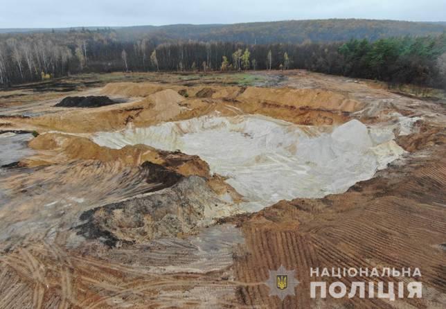 Под Харьковом остановлена незаконная добыча песка