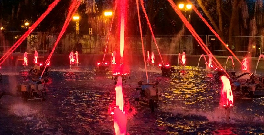 В саду Шевченко провели испытания нового фонтана (фото, видео)