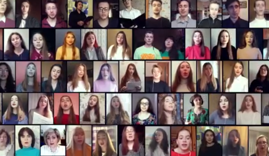 Студенты трех харьковских вузов спели "Набукко" онлайн (видео)
