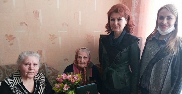 Харьковчанка отметила 100-летний юбилей