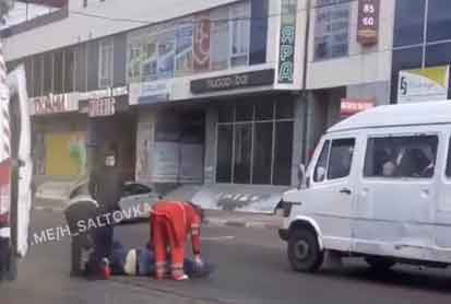 На Салтовке сбит пешеход (видео)