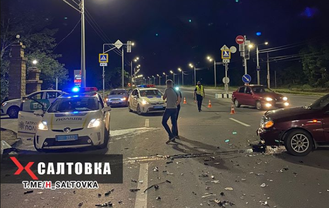 Авария на Салтовке: один из водителей был пьян (фото)