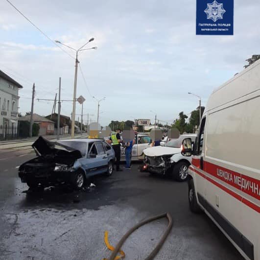 Авария на Шевченко: двое пострадавших (фото)