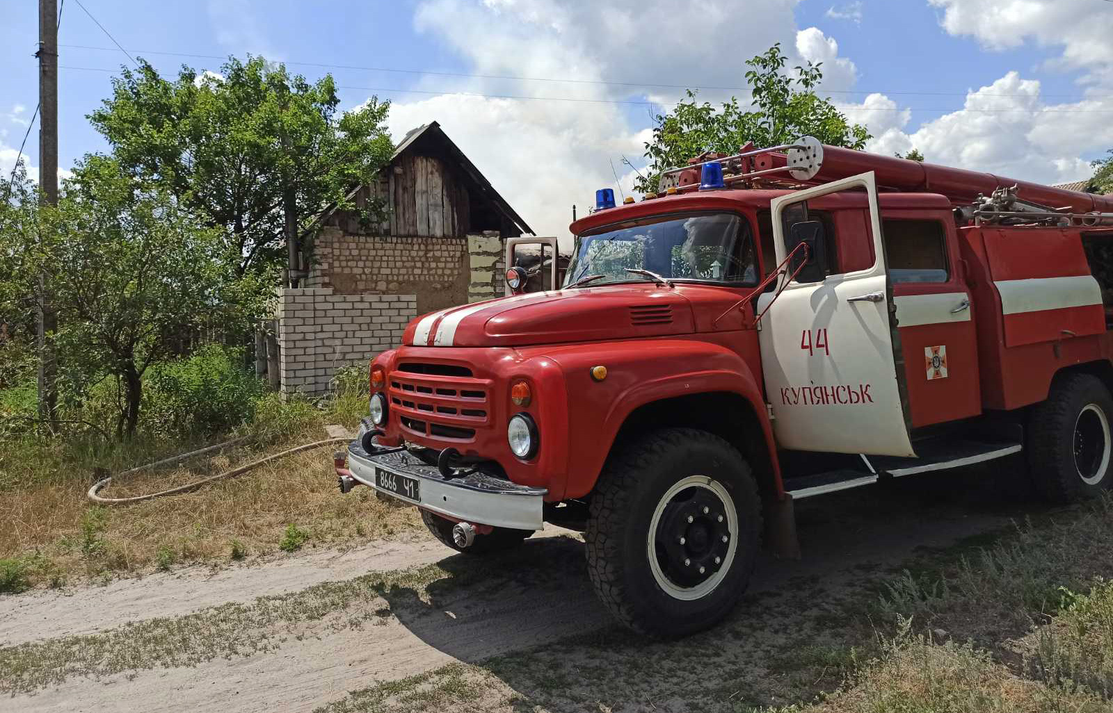 Под Харьковом сгорел частный дом