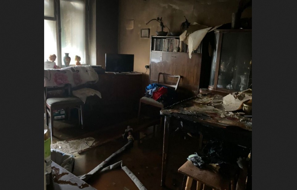В пожаре погибла пенсионерка