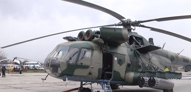 В Чугуеве вертолет напугал отдыхающих (видео)