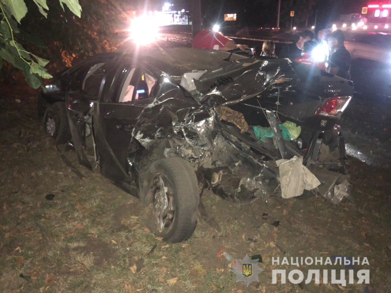 ДТП на Гагарина: машины "всмятку", один из водителей был пьян (фото)