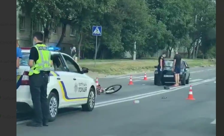 В Харькове сбит велосипедист